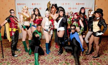 Las Vegas Amazing Comic Con attendees dressed as their favorite characters. 
